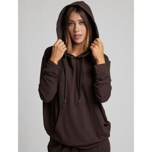 Comfrt Unisex Size Medium All Day Jersey Hoodie Espresso